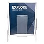 Deflecto Stand-Tall Literature Holder, 8.2" x 11.7", Vertical, Wall Mounted, Clear Plastic (55501)~#|#~m007155950_sc7