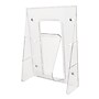 Deflecto Stand-Tall Literature Holder, 8.2" x 11.7", Vertical, Wall Mounted, Clear Plastic (55501)~#|#~m007155952_sc7