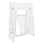Deflecto Stand-Tall Literature Holder, 8.2" x 11.7", Vertical, Wall Mounted, Clear Plastic (55501)~#|#~m007155953_sc7