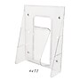 Deflecto Stand-Tall Literature Holder, 8.2" x 11.7", Vertical, Wall Mounted, Clear Plastic (55501)~#|#~m007155956_sc7