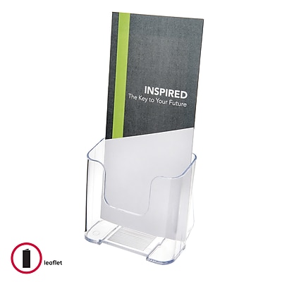 SIGEL LH110 A4 Acrylic Literature Holder – Clear, UV Resistant Table Top Brochure Stand