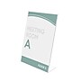 Deflect-O Document Holder, 8.5" x 11", Vertical, Table Top, Clear Plastic (DEF590101)~#|#~m007156209_sc7