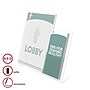 Deflect-O Document Holder, 8.5" x 11", Vertical, Table Top, Clear Plastic (599401)~#|#~m007156228_sc7