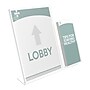 Deflect-O Document Holder, 8.5" x 11", Vertical, Table Top, Clear Plastic (599401)~#|#~m007156229_sc7
