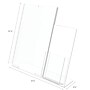 Deflect-O Document Holder, 8.5" x 11", Vertical, Table Top, Clear Plastic (599401)~#|#~m007156231_sc7
