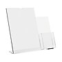 Deflect-O Document Holder, 8.5" x 11", Vertical, Table Top, Clear Plastic (599401)~#|#~m007156233_sc7