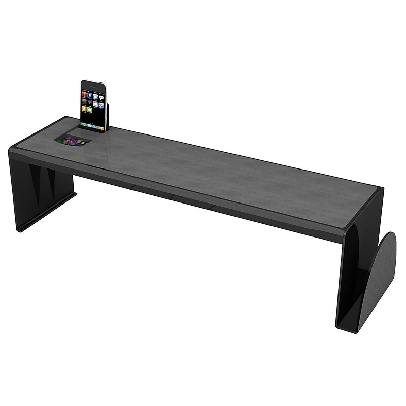 Deflecto Heavy Duty Plastic Desktop Shelf, Black (DEF39404) image 1