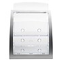 Defelcto Three-Tier Contemporary Magazine Holder, 11-1/4w x 6-15/16d x 13-5/16h, Silver (DEF693745)~#|#~m007156318_sc7