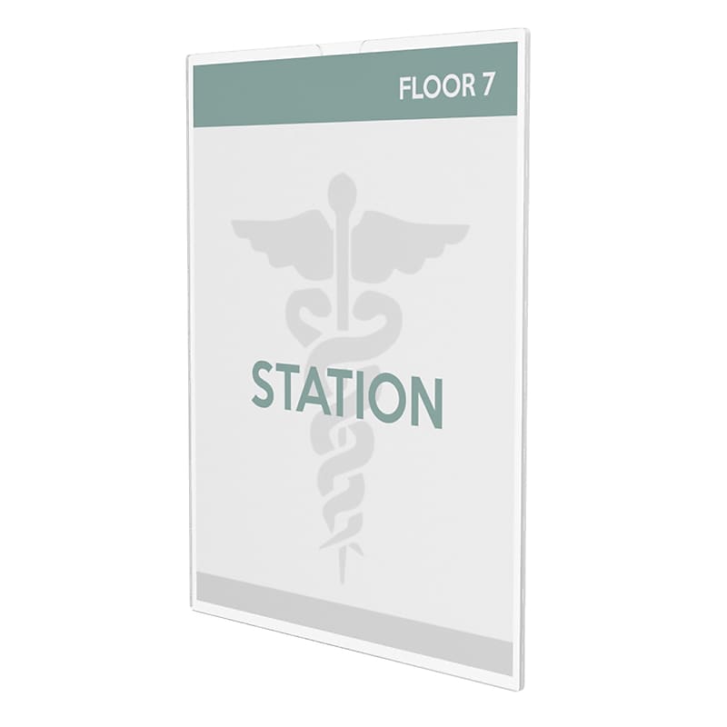 Deflecto Superior Image Document Holder, 8.5" x 11", Vertical, Wall Mounted, Clear Plastic (DEF588601) image 1