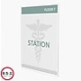Deflecto Superior Image Document Holder, 8.5" x 11", Vertical, Wall Mounted, Clear Plastic (DEF588601)~#|#~m007156340_sc7