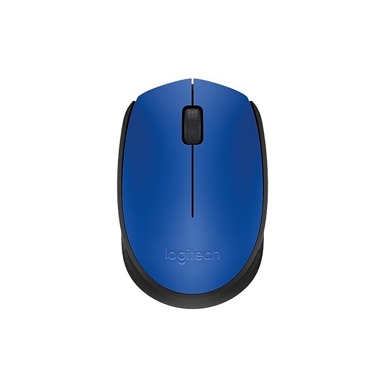 Logitech M170 Wireless Ambidextrous Optical Mouse, Blue (910-004800) image 1