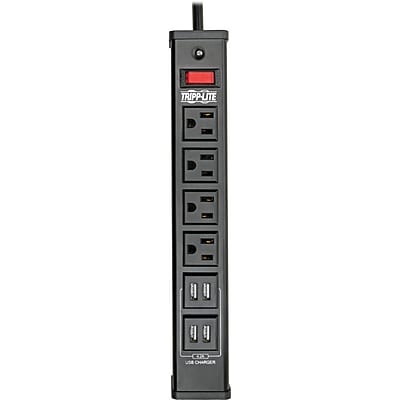 Tripp Lite 8 Outlet Home/Office, 6′ Cord, 450 Joules (TLM446USBB) Sansujyuku sansujyuku.com