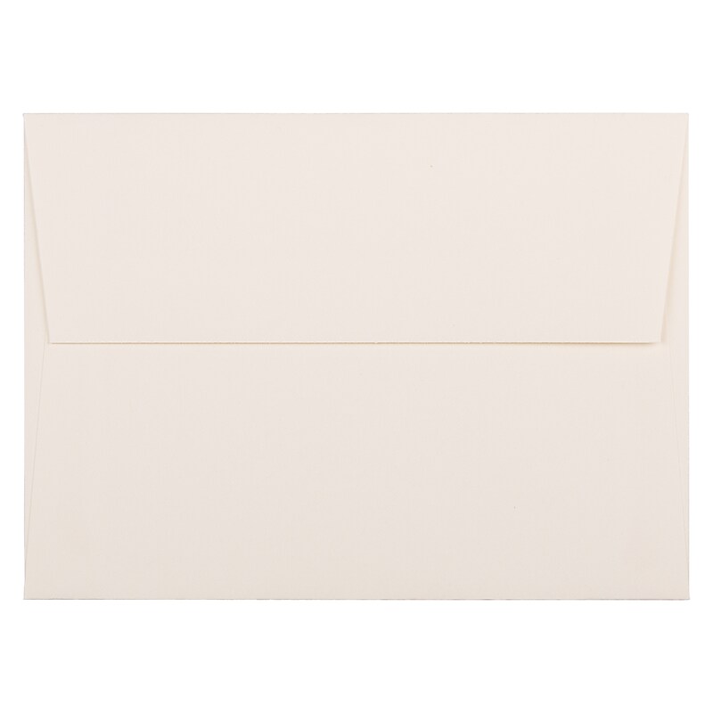 JAM Paper A6 Strathmore Invitation Envelopes, 4.75 x 6.5, Natural White Wove, Bulk 1000/Carton (30243B) image 1