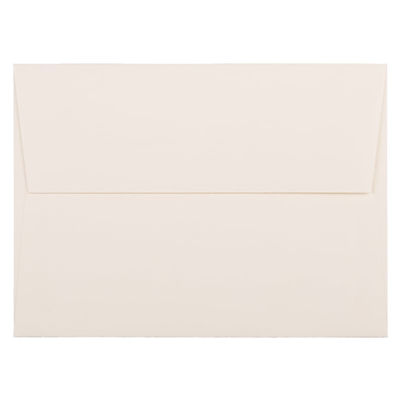 JAM Paper A7 Strathmore Invitation Envelopes, 5.25 x 7.25, Natural White Wove, Bulk 1000/Carton (44507B) image 1