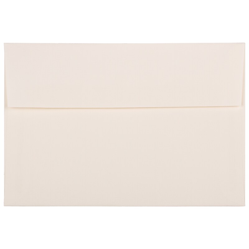 JAM Paper A8 Strathmore Invitation Envelopes, 5.5 x 8.125, Natural White Laid, Bulk 250/Box (75134H) image 1