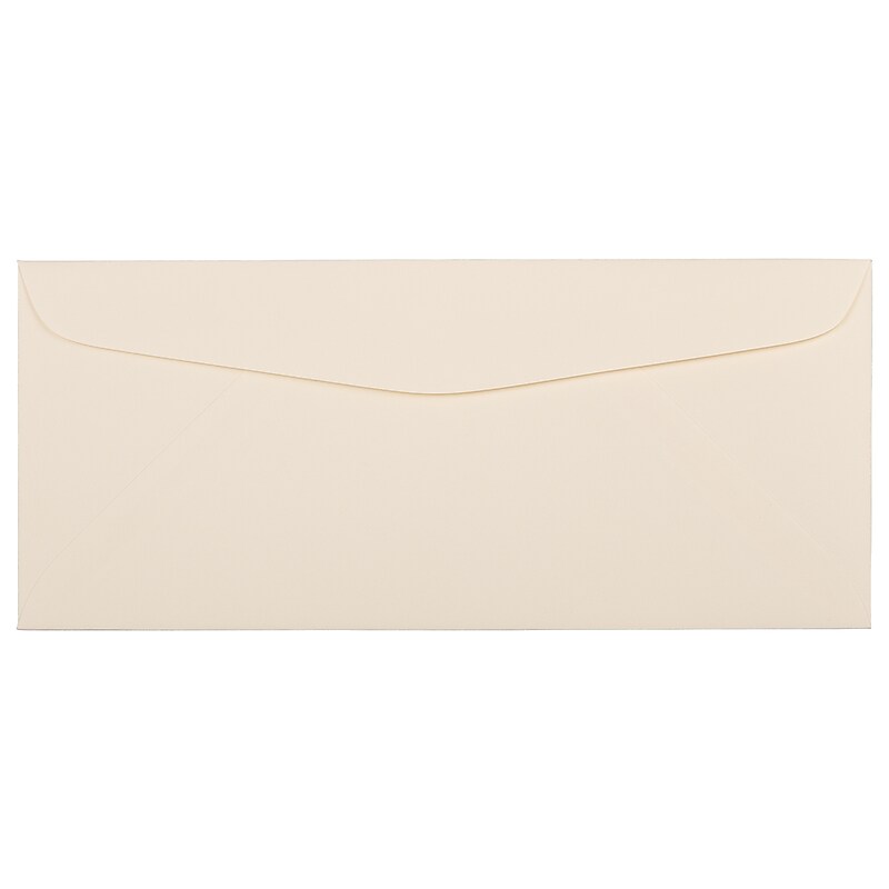 JAM Paper #10 Business Strathmore Envelopes, 4.125 x 9.5, Ivory Wove, Bulk 1000/Carton (191165B) image 1
