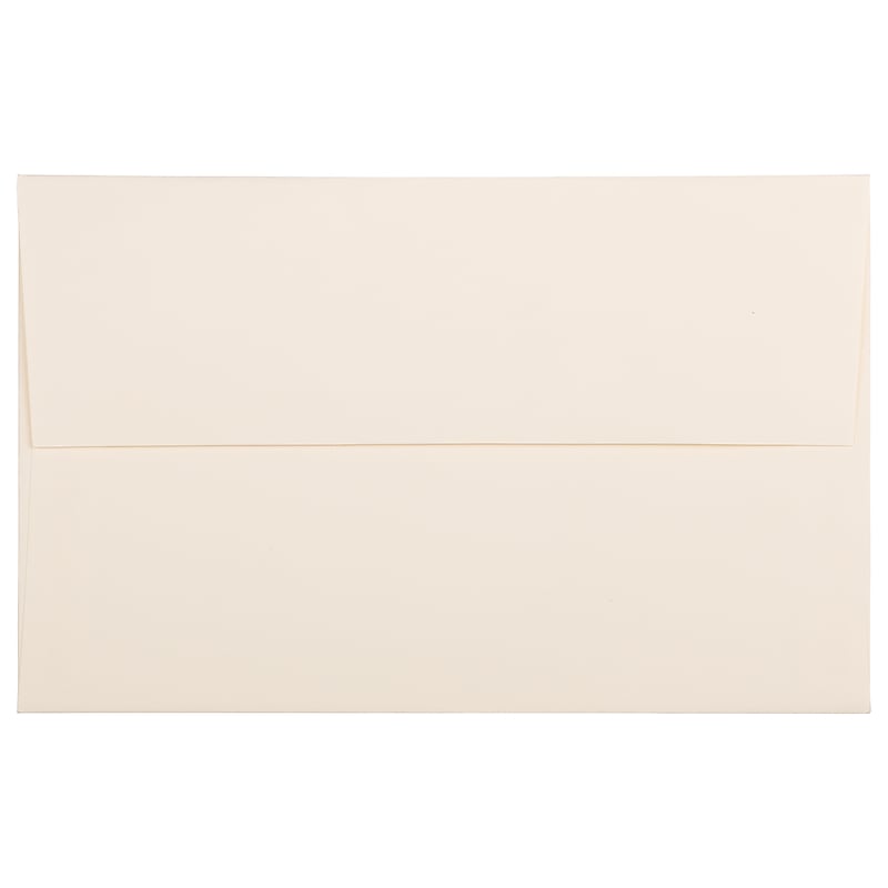 JAM Paper A10 Strathmore Invitation Envelopes, 6 x 9.5, Natural White Wove, 25/Pack (191223) image 1