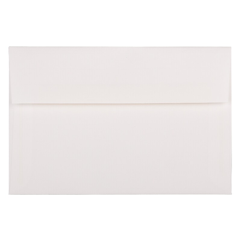 JAM Paper A9 Strathmore Invitation Envelopes, 5.75 x 8.75, Bright White Wove, 25/Pack (31911140) image 1