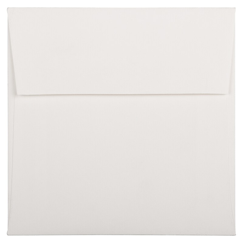 JAM Paper 6 x 6 Square Strathmore Invitation Envelopes, Bright White Wove, Bulk 1000/Carton (900958831B) image 1
