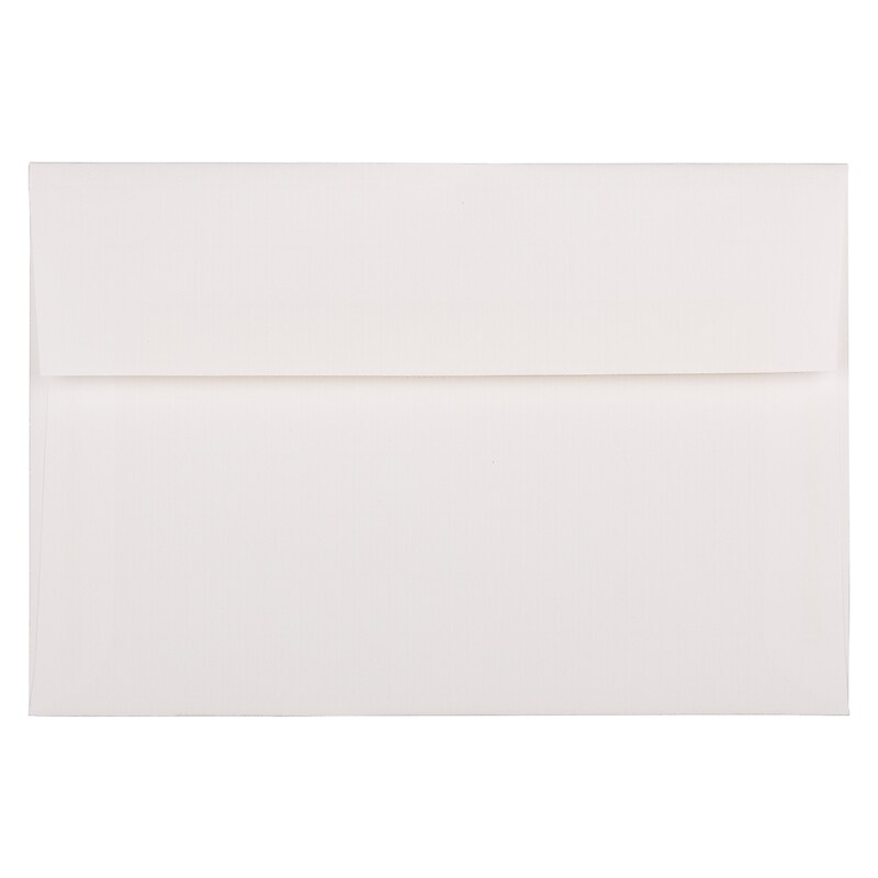 JAM Paper A8 Strathmore Invitation Envelopes, 5.5 x 8.125, Bright White Wove, 25/Pack (STTW761) image 1