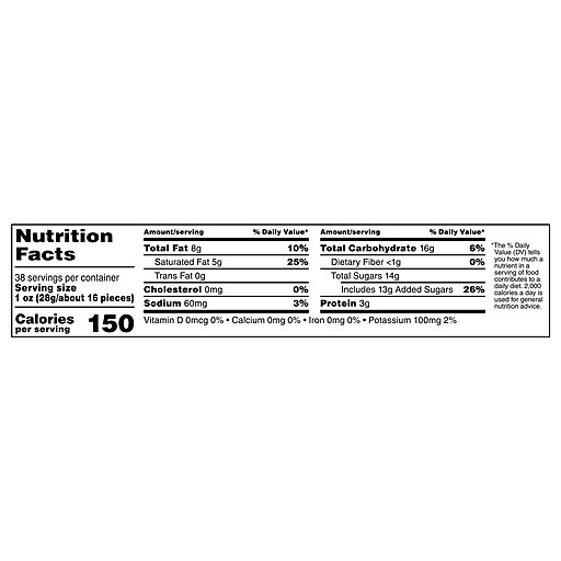 Peanut Mms Nutrition Label - Juleteagyd