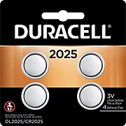 Duracell DL2025 Lithium Battery, 3V, 4/Pack (DL 2025B4PK05)