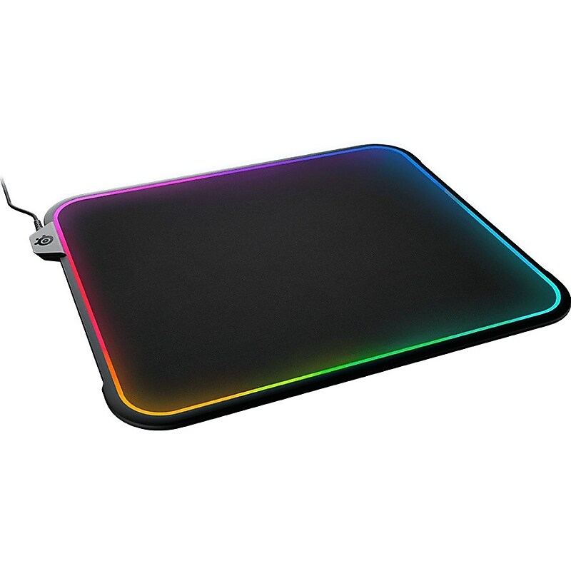 SteelSeries QCK PRISM Cloth RGB Gaming Mouse Mouse Pad, Black (63825) image 1