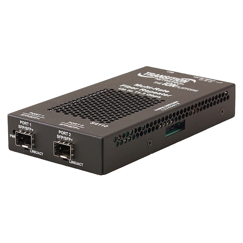 Transition Networks S4110 10GBase-X 10 Gigabit Ethernet Standalone Transceiver/Media Converter image 1
