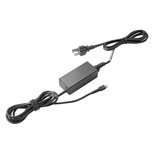 HP 45 Watt USBC LC Adapter, Black (1MZ01AAABA) Staples