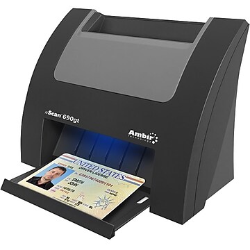 Ambir PS667-AS Desktop Scanner, Black | Staples