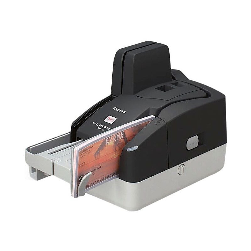 Canon ImageFORMULA CR-L1 Check Transport 3595C002 Desktop Scanner, White/Black image 1