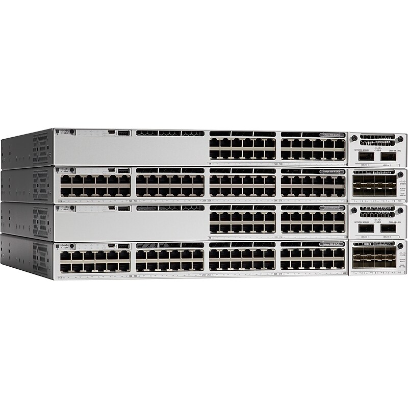 Cisco Catalyst 9300 24-Port Gigabit Ethernet Managed Switch, Up to 10 Gbps (C9300-24P-E) image 1