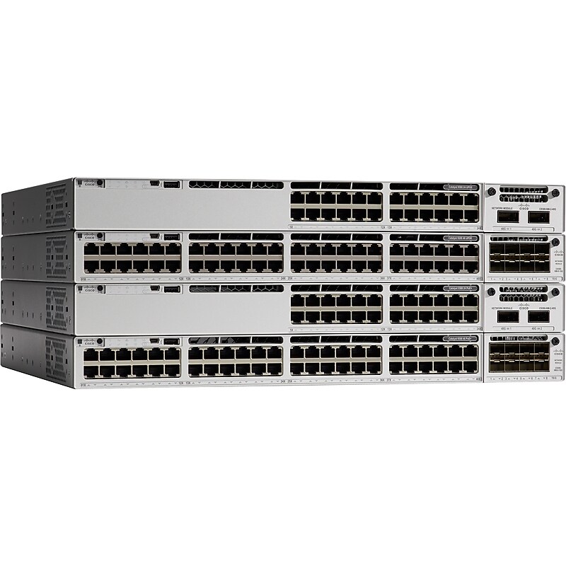 Cisco Catalyst 9300 48-Port Gigabit Ethernet Managed Switch, Up to 10 Gbps (C9300-48P-E) image 1