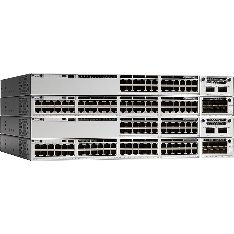 Cisco Catalyst 9300 48-Port Gigabit Ethernet Managed Switch, Up to 10 Gbps (C9300-48U-E) image 1
