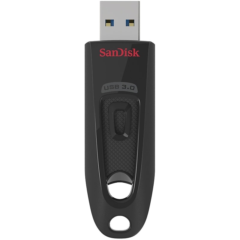 SanDisk Ultra 64GB USB 3.0 Type A Flash Drive, Black (SDCZ48-064G-AW46) image 1
