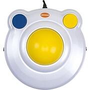 BJ Adaptaciones BJ-844 Trackball Mouse, Yellow/White/Blue
