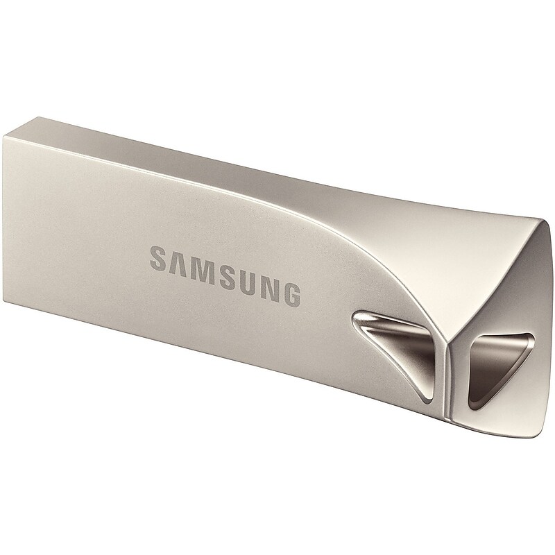 Samsung BAR Plus 128GB USB 3.1 Type A Flash Drive, Champagne Silver (MUF-128BE3/AM) image 1
