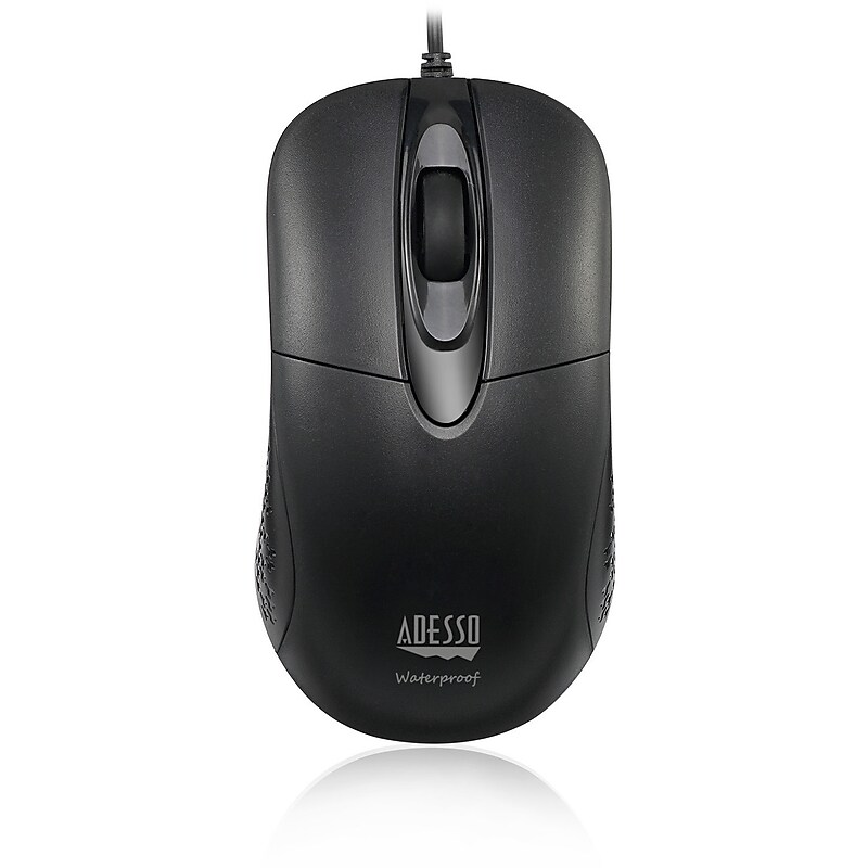 Adesso iMouse W4 Ambidextrous Optical USB Mouse, Black image 1