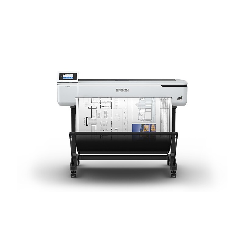 Epson SureColor T5170 Wireless 36" Large Format Inkjet Color Printer, White image 1