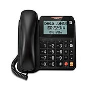 AT&T CL2940 Corded Phone with Audio Assist®, Extra Large Buttons, Extra Loud Ringer & Large Tilt Display, Black