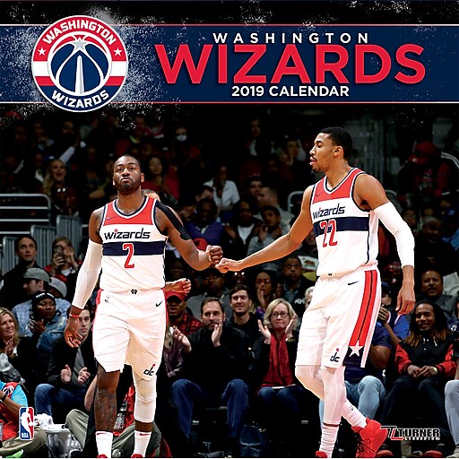 2019 Turner 12" x 12" Washington Wizards, Team Wall Calendar