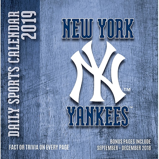 Shop Staples for 2019 Turner New York Yankees, Box Calendar (19998051411)