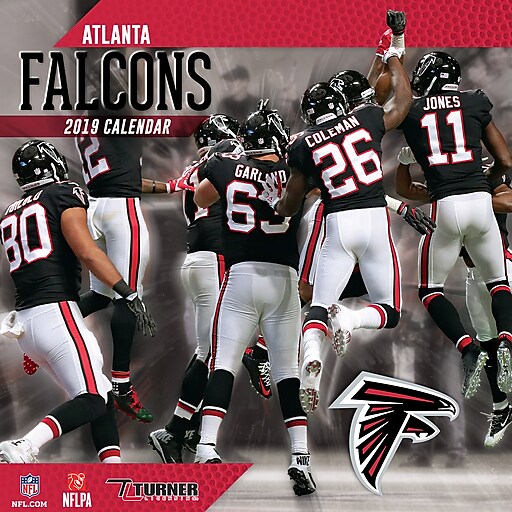 2019 Turner Atlanta Falcons, Mini Wall Calendar (19998040553) at Staples