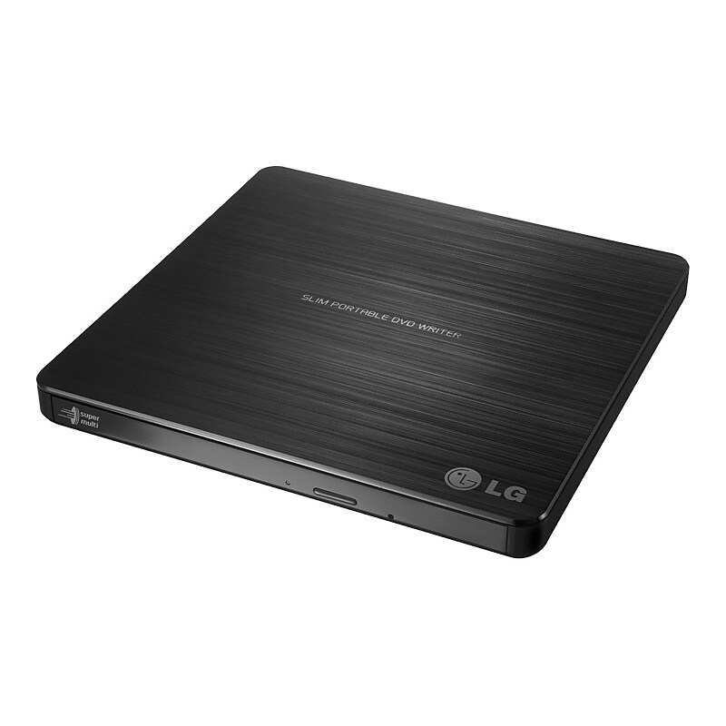 LG GP60NB50 External Ultra Slim Portable DVDRW Black, Retail Pack (GP60NB50) image 1