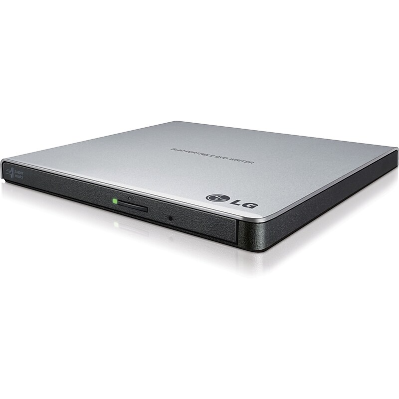Ultra-Slim Portable DVD Burner & Drive, Silver (GP65NS60) image 1