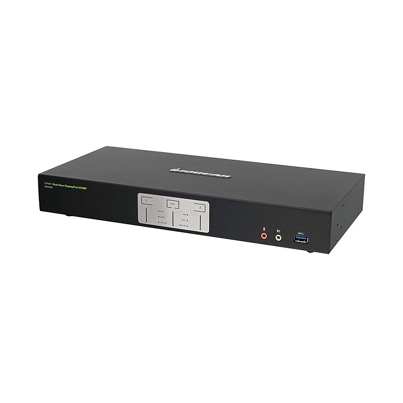 IOGEAR 2-Port 4K Dual View DisplayPort KVMP with USB 3.0 Hub and Audio (TAA) (GCS1942) image 1