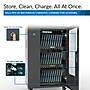ChargeTech 30 Bay UV Disinfecting & Charging Cart for Tablets & Cell Phones, Black (UVSB30)~#|#~m007178133_sc7