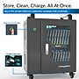 ChargeTech 20 Bay UV Disinfecting & Charging Cart for Tablets & Cell Phones, Black (UVSB20)~#|#~m007178221_sc7