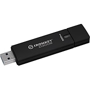 Kingston IronKey D300 128GB USB 3.1 Flash Drive, Anthracite (D300S) (IKD300S/128GB)