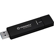 Kingston IronKey D300 64GB USB 3.1 Flash Drive, Anthracite (D300S) (IKD300S/64GB)